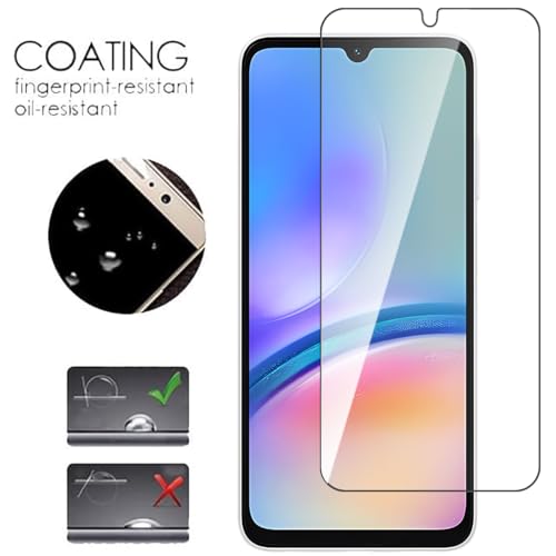 T Tersely 【3 Pack】 9H Tempered Glass Screen Protector for Samsung Galaxy A05s/Galaxy A06, Case Friendly, Ultra-clear, Easy to Install, Shatterproof Anti-Scratch Film Screen Protector