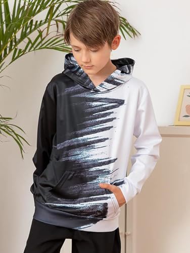 uideazone Boys Hoodies for Kids 3D Graphic Printed Hooded Sweatshirt Pullover Hoody with Pockets 6-16 Years - Image 5