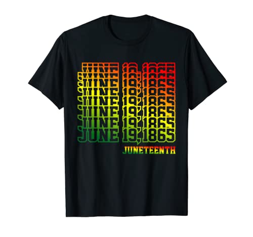Graphique rétro Juneteenth Black History Month 1865 Supporter T-Shirt