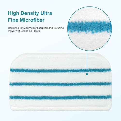 UTIZ 4 Pack Microfibre Cleaner Pads FSM Type Washable For Black & Decker FSM13E1 Steam Mops