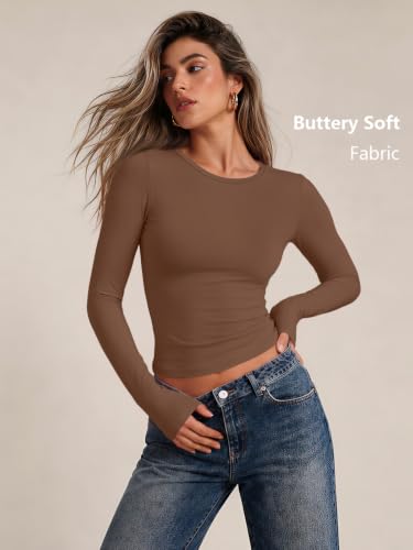 Image of Trendy Queen Womens Long Sleeve T Shirts Fall Fashion Basic Y2K Tops 2026