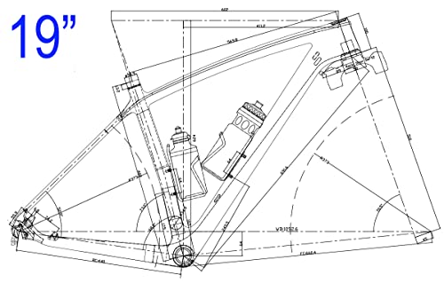 Full Carbon Matt 29Er Mountain Bike Frame 15", 17", 19" Mtb Bicycle Frame + + Headset + Clamp 34.9Mm (19") #TOP7
