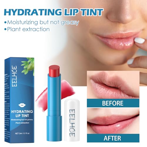 4Pcs Lip Tint Hydrating,Natural Ingredients Watery Lip Gloss,Hydrating Tinted Lip Balm, Long-lasting Powerful Moisturizing Lipstick for Women and Girls - Image 7
