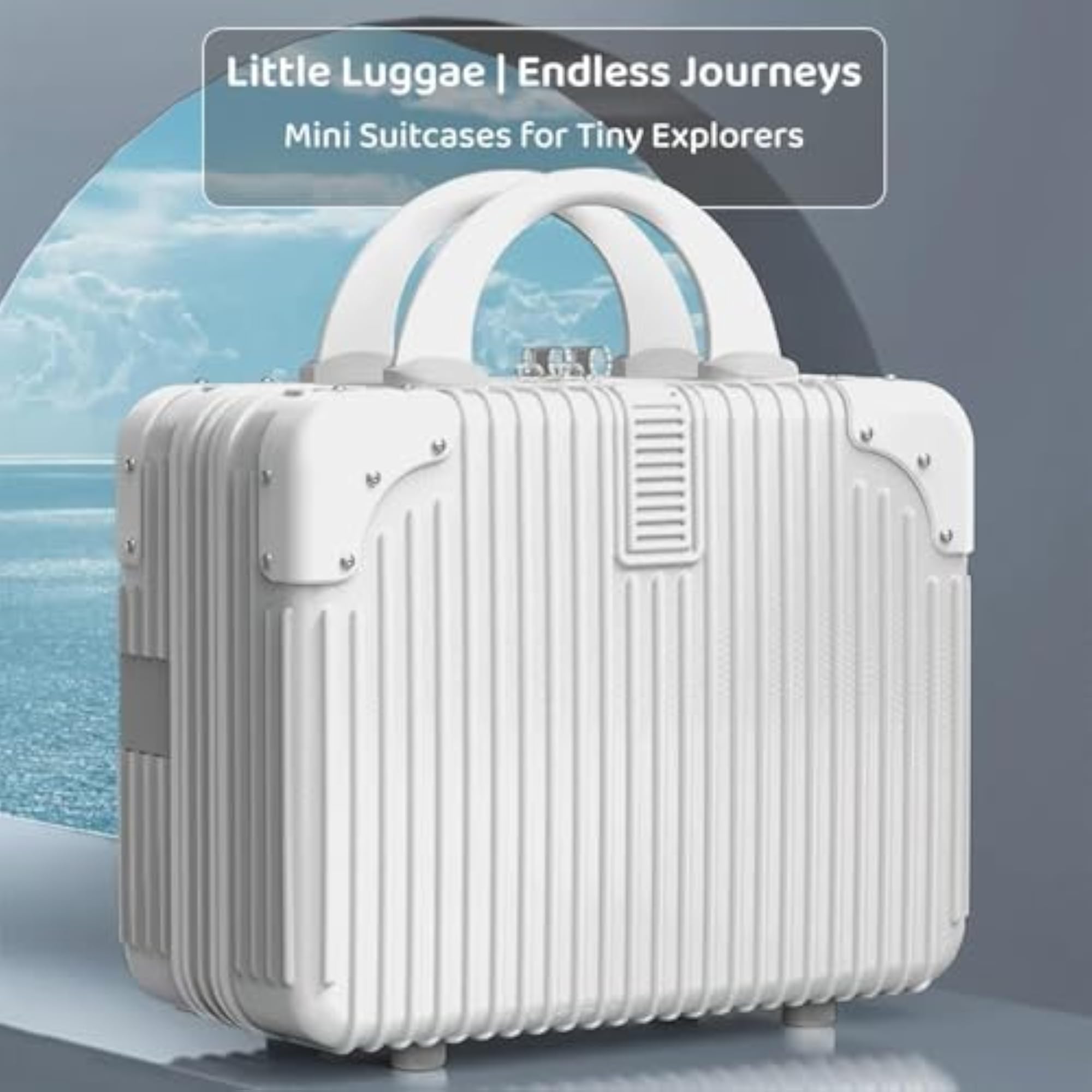 Multifunctional Mini Suitcase & Storage Box for Newborns, Pink