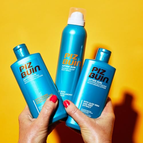 Piz Buin After Sun Tan Intensifying Moisturising Lotion (200ml), Nourishing Aftersun Cream with Vitamin E and Shea Butter, Ideal to Soothe Sensitive Skin, with Tanimel Tan Intensifying Plant Extract - Image 5