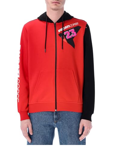 Sudadera Enea Bastianini GP Gruppo Pritelli con acabados premium Ducati Logo 23