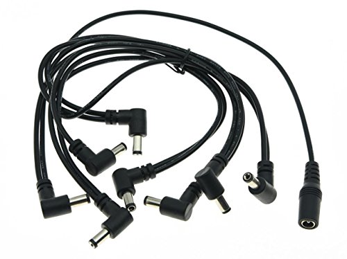 KAISH 8 Way Guitar Effect Pedal Daisy Chain Effect Pedal Power Supply Splitter Cable