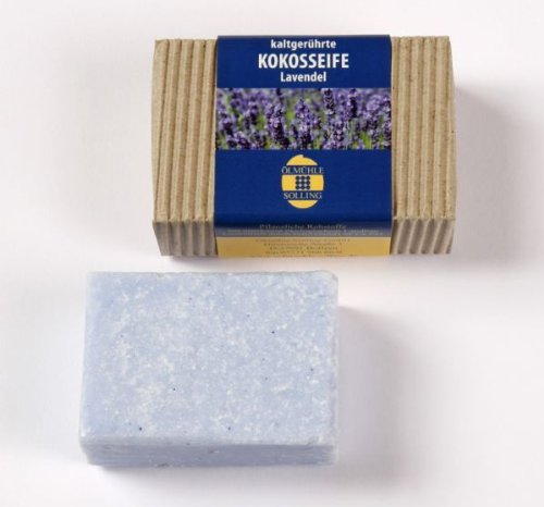 Ölmühle Solling Bio-Kokosseife Lavendel 100g - Kaltgerührt, Pflegend Für Haut & Hände