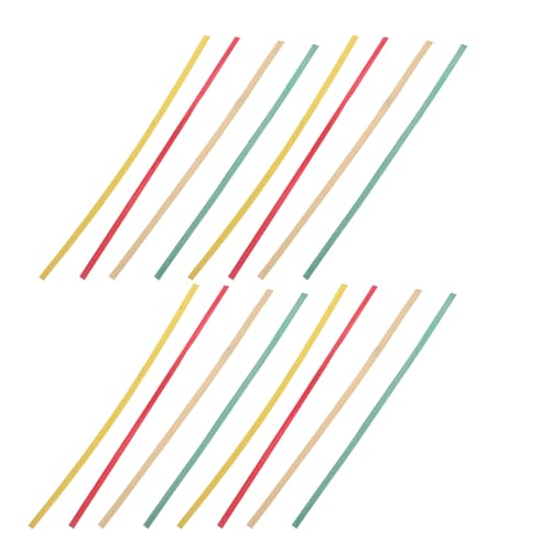 Anneome 80 Stück Teiliges Gefärbtes Breit Lang Flache Korbflechtstreifen für Möbelreparatur Nachhaltiges DIY Bastelmaterial für Korbherstellung Kunsthandwerk Schulprojekte