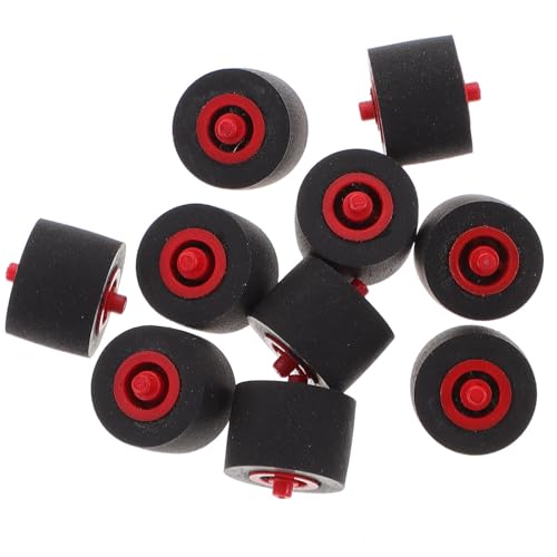 OFFIGAM Rodillo de Presión de Plástico y Goma para Reproductor de Cassette y Radio, Pack de 10 Unidades, Fácil de Almacenar y Transportar