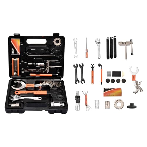 Juego de herramientas para bicicleta de 28 piezas - Kit de herramientas para bicicleta producto, compatible con caja de herramientas de reparación | Juego de herramientas para el mantenimiento de