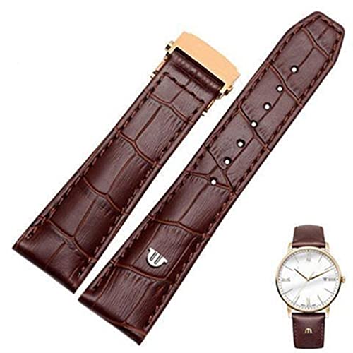 Bracelet cuir véritable Maurice Lacroix 20mm pour style professionnel chic