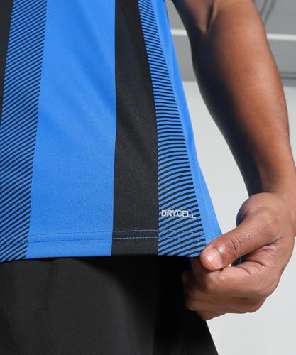 Miniatura 4 de Puma Teamliga Striped Jersey Shirt, Electric Blue Lemonade-Puma Black-Puma White, L Hombre