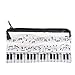 Music Note Klavier Tastatur Federmäppchen Bleistift Beutel Halter Stiftetasche Federtasche Schreibwaren Veranstalter Für Mädchen Junge