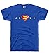 DIRTYRAGZ Men's Super Jesus Christ Homeboy Superstar T Shirt M Royal Blue