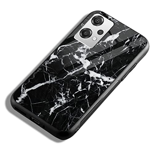 Image of COLORflow Back Cover Compatible with OnePlus Nord CE 2 Lite 5G | Black Marble White | Shockproof TPU Bumper Cover with Camera Protection Back Cover Compatible with OnePlus Nord CE 2 Lite 5G