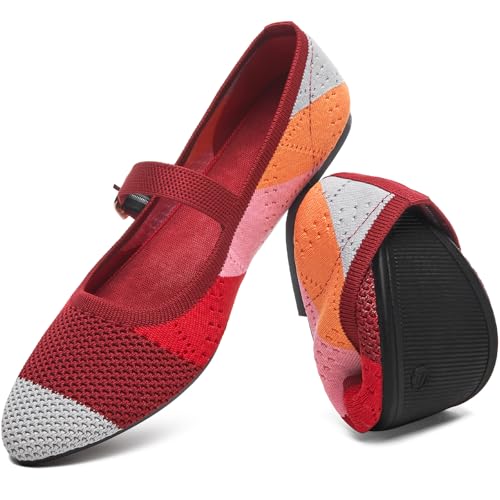 Image of Women's Ballet Flat Mary Jane Flats Slip on Laides Dress Flats with Strap