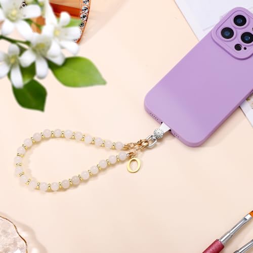 1 Set Beaded Phone Wrist Strap, Initial Phone Charms Detachable Letter B - Photo 128 sur 176