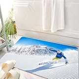 Facile à nettoyer : le tapis de salle de bain est facile à nettoyer, il suffit de le mettre dans la machine à laver avec un détergent doux en cycle délicat et de le laisser sécher à l'air libre.