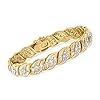 Ross-Simons 1.00 ct. t.w. Diamond Bracelet in 18kt Gold Over Sterling