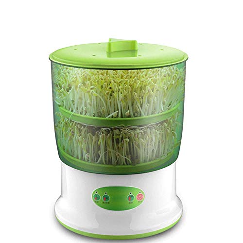 SMLZV Intelligent Automatic Sprouting Machine,2 Layers Function Household Large Capacity Bean Sprouts Planting Tool Automatic Water Circulation