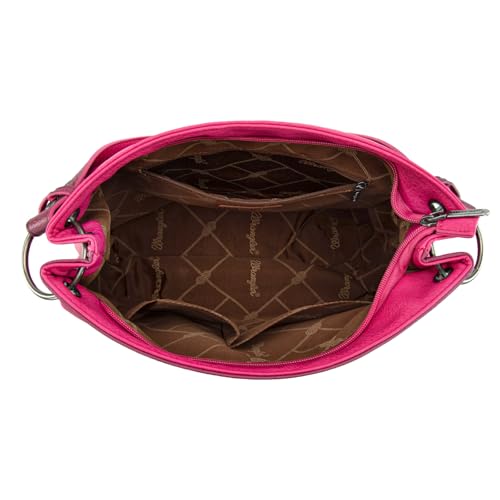 Image of Wrangler Hobo Bags for Women Vegan Leather Top Handle Shoulder Purses and Handbags