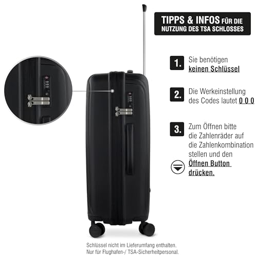 bugatti Hera koffer L met 4 wielen, lichtgewicht reiskoffer in denim - Image 6