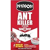 Nippon Ant Killer System With 2 Traps And 25G Ant Killer Liquid: Kills Ants And The Nests, Suitable For Indoor And Outdoor Use, Easy To Use, Refillable. Kills The Entire Colony