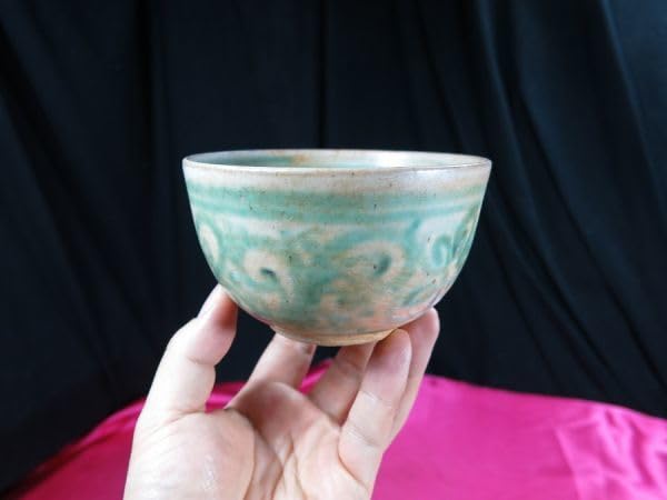 Amazon.co.jp: c白釉緑彩碗ミャンマー遺跡発掘品15世紀ミャンマー