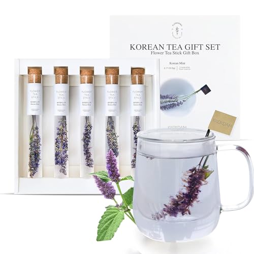 Image of KKOKDAM Premium Flower Tea Stick Collection (Single Korean Mint (5 Sticks))