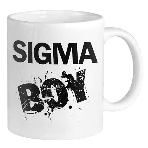 GRAZDesign Sigma Boy Tasse Keramik Kaffeebecher für Männer, Jungs, für Freunde