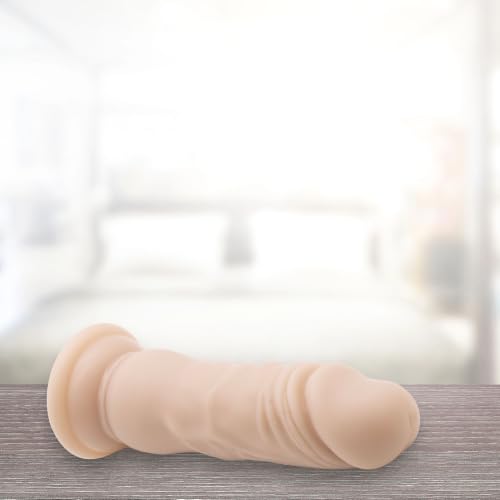 Image of Adam & Eve My First Willy Realistic Dildo, Adult Sex Toys for Beginners or Anal, Soft Small Slim Real Feel Penis with Suction Cup Base, for Women, Men, & Couples, G Spot, 4.5 in, Flesh