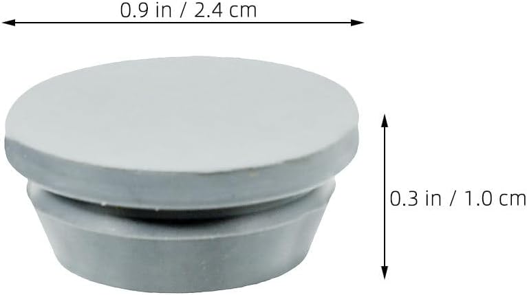 Healifty 10Pcs External Air Conditioner Drain Plug 0.94 Inch Rubber Tubing Caps for Ac Unit Water Drain Hole Stoppers Easy Installation Leak Prevention