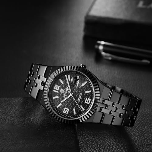 Cadeau d'affaires idéal : montre homme étanche dorée