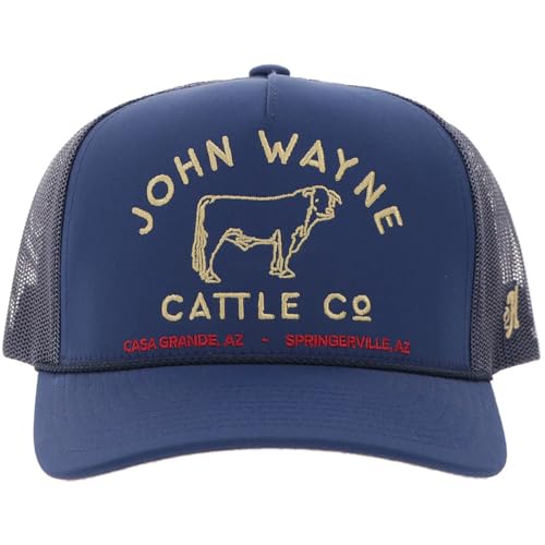 Image of HOOEY John Wayne Cattle Co. Trucker Hat - Adjustable Snapback, Mesh Baseball Cap