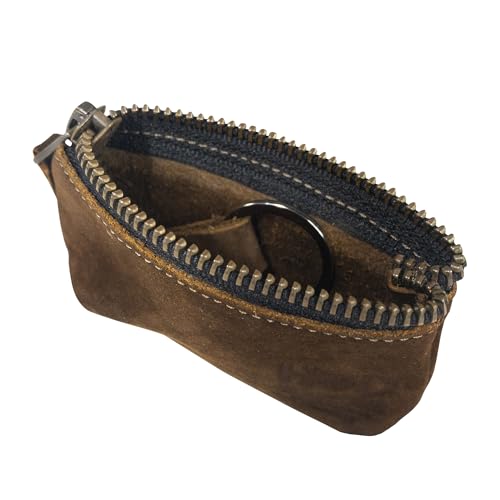 Hide & Drink, Leather Key Holder Pouch, Zippered Coin Bag, Money Purse, Earphone Holder, Charging Cable, Memory Cards Organizer, Vintage Style, Handmade Includes 101 Year Warranty3
