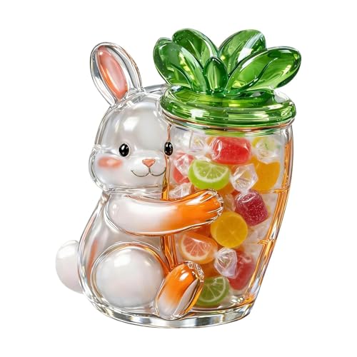 1 tarro de caramelos – 25 cm, bonito plato de dulces de primavera, tarro portátil de almacenamiento de alimentos, soporte decorativo para oficina, dormitorio, encimera, servir aperitivos al aire libre