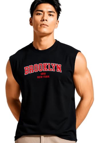 Image of JUARI BE A GENTLEMAN Men's Sleeveless Tank Top Premium Cotton Blend Muscle Fit Gym Vest | Casual Summer Shirt | Breathable & Lightweight Fitness Wear for Gym, Running & Daily Use