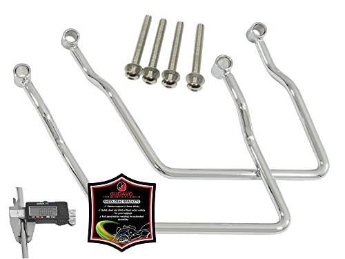 Barras soporte para alforjas compatible con motos Harley y Yamaha
