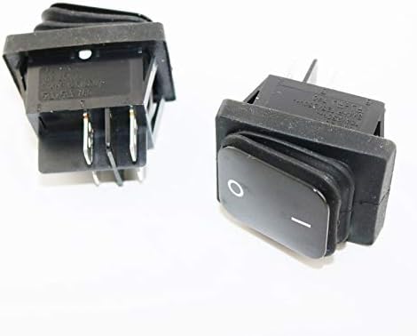 Heschen Double Rocker Switch Spst On Off 6 Terminals Red | INDIA