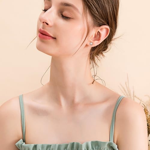 Clip On Magnetic Pearl Earrings: Non-Pierced Stainless Steel Black Fake Cheater Ear Studs for Men Women3