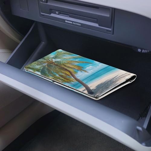 Organizador de guantera slim de cuero miniatura 6
