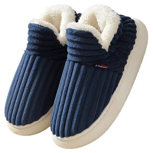 YKDLLF Femme Pantoufles Homme Chaud Confortable Hiver Antidérapantes Légères haussons Hiver Chaud Pantoufles Confortable Fermé Peluche Fourrure Antidérapantes