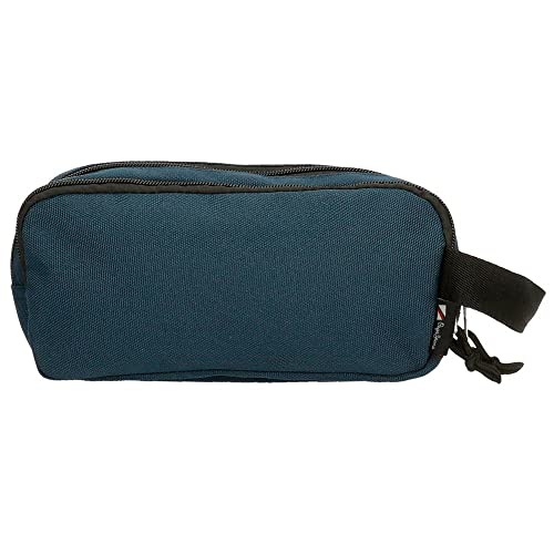 Pepe Jeans Aris Triple Pencil Case 22 x 12 x 5 cm Made of Polyester, Size for Backpack and Postcard De Joumma Bags, Navy, Case - Image 3