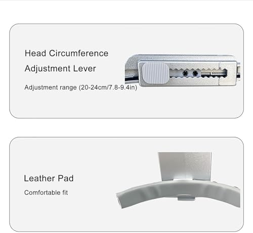 3.5X Dental Loupes with LED Headlight, Binocular Optical Glass, Adjustable Loupe with Filter, Lightweight Aluminum Case for Precise Dental Work and Enhanced Visibility