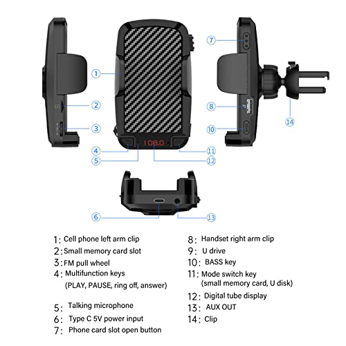 Suporte de telefone para saída de carro, suporte de telefone para saída de ar do carro, suporte de c