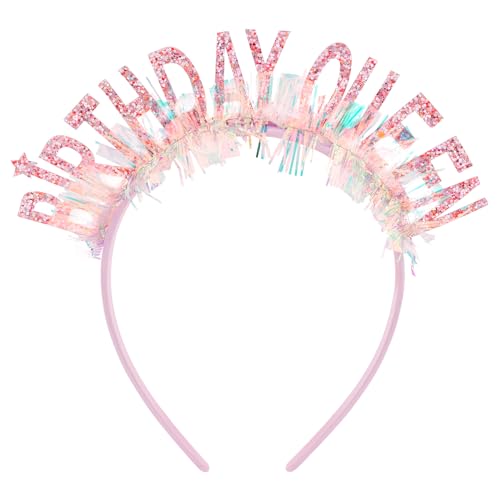 BIRTHDAY QUEEN Birthday Headbands for Women Happy Birthday Tiaras for Girls Birthday Crowns Party Decorations Accessories