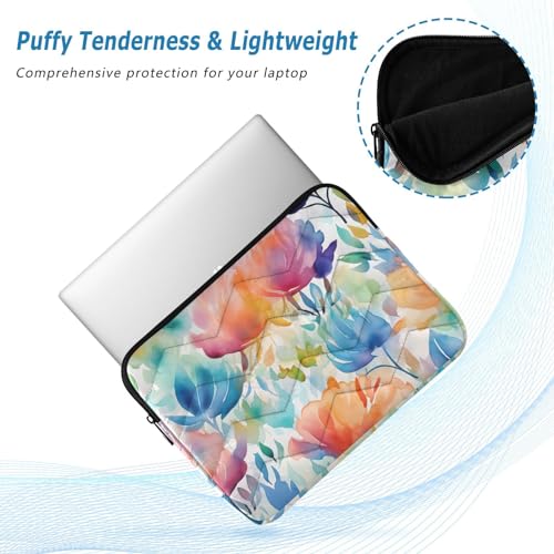 Funda para portátil 13-14 pulgadas con diseño floral miniatura 5