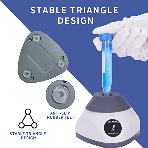 Lachoi Mini Vortex Mixer Lab Vortex Shaker With Touch Function 3500Rpm Mix Up To 50Ml 4.5Mm Orbital Diameter For Nail Polish Inks Eyelash Adhesives Acylic Paints Test Tube Vortex Paint Mixer #TOP3