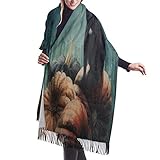 ALTAMENTE FUNCIONAL: usar esta elegante bufanda larga para combinar con una chaqueta, un suéter o un vestido para hacerte sentir cómodo y cálido, agregando un toque de moda a la fría noche de invierno. Perfecto para noches frías o lugares con aire acondicionado.